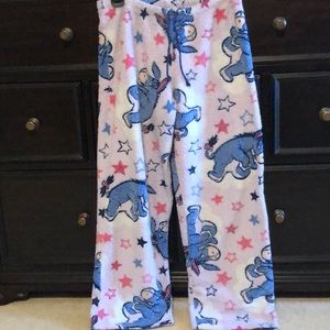 Disney plush pajama bottoms